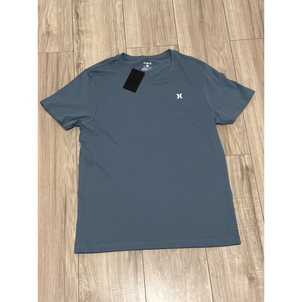 Hurley Mens Icon SS Graphic Tee Hypnotic Blue T-Shirt HSP24VMT-09028 Medium NWT